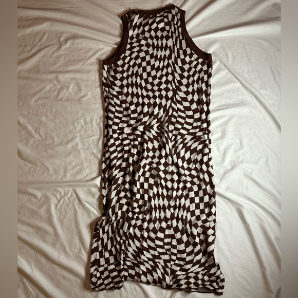 Brown and white checkered Wild Fable dress from Target size XXL fits like XL. - Picture 3 of 3